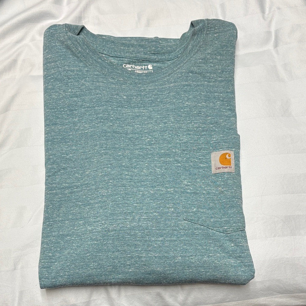 Carhartt Men's Heather Blue Short Sleeve Tee